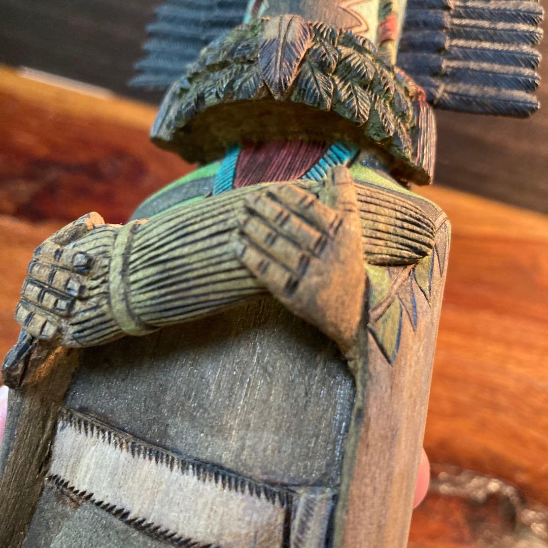 ホピ族 カチナドール　Crow Mother 【M. Bilagody作】