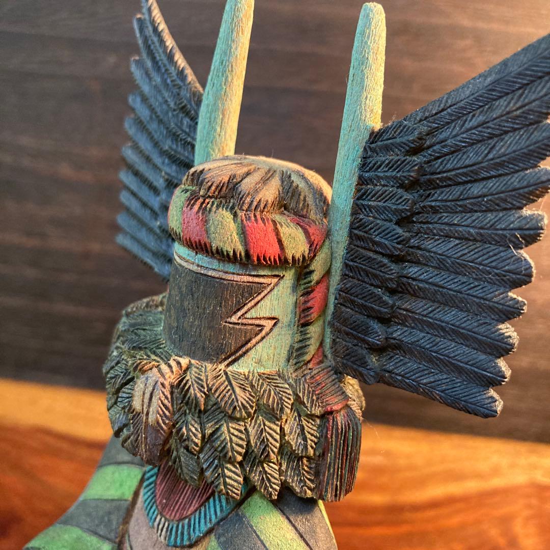 ホピ族 カチナドール　Crow Mother 【M. Bilagody作】