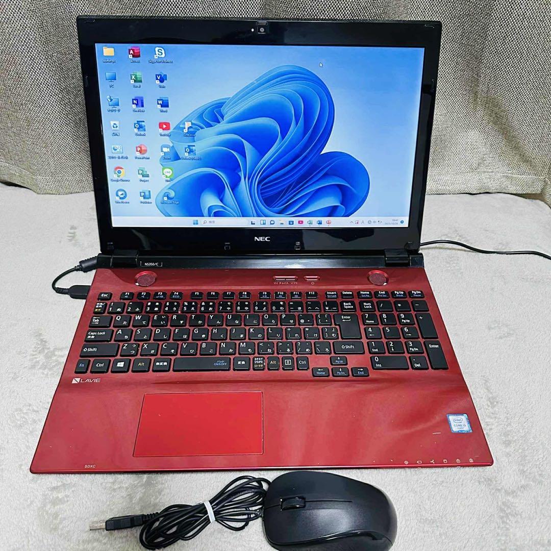 S155 NECノートパソコンSSDメモリ8G高速Windows11オフィス付き