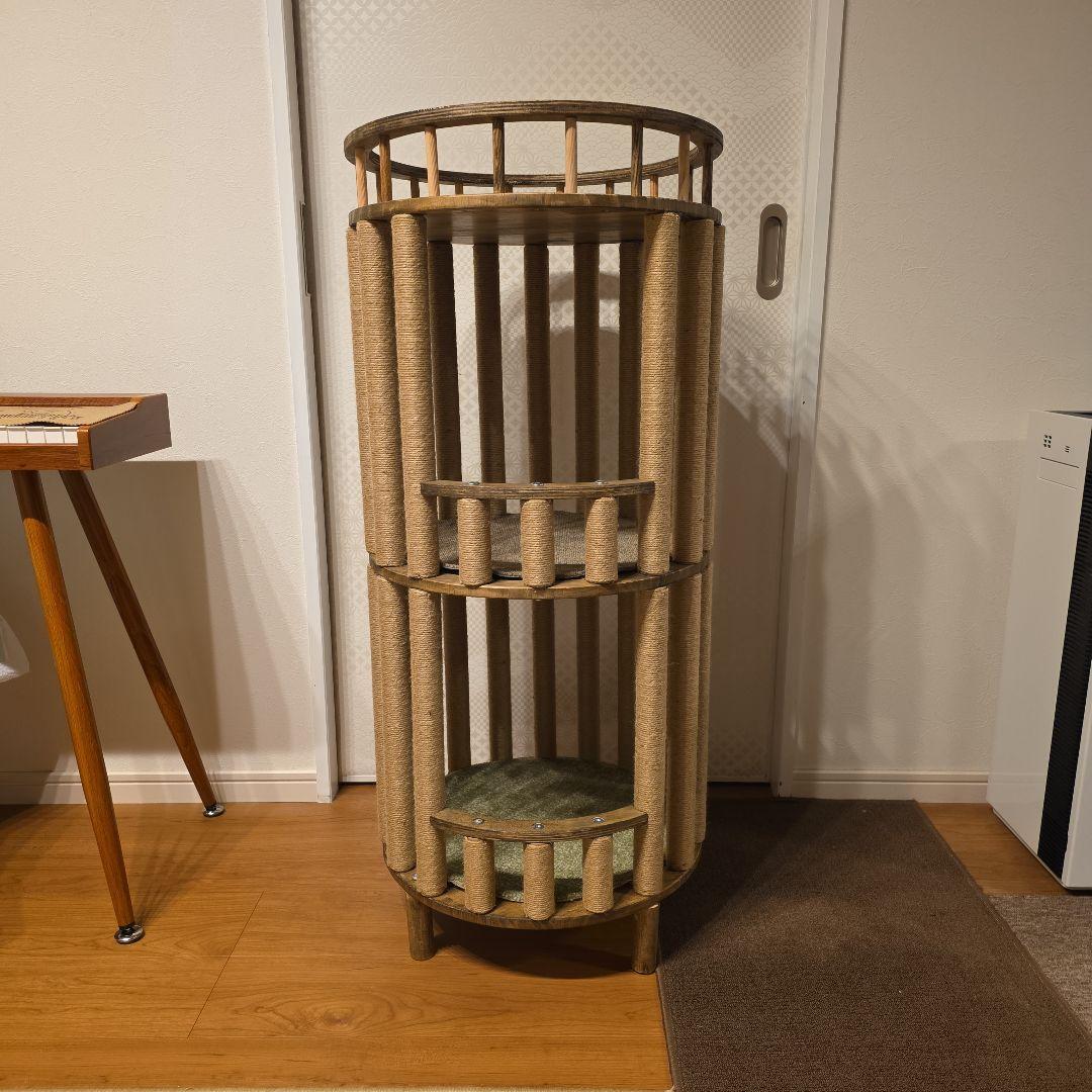 木製キャットタワー 101cm