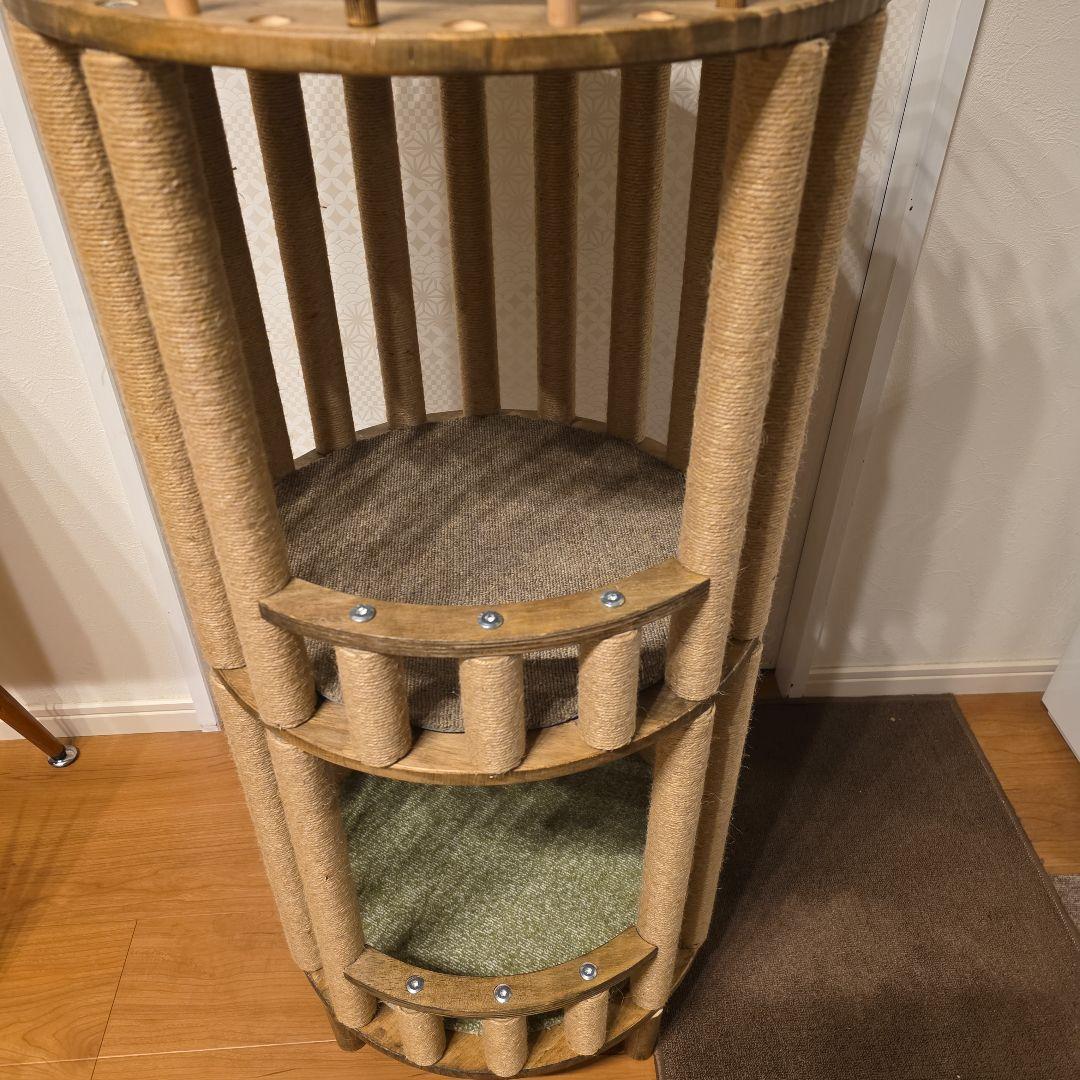 木製キャットタワー 101cm