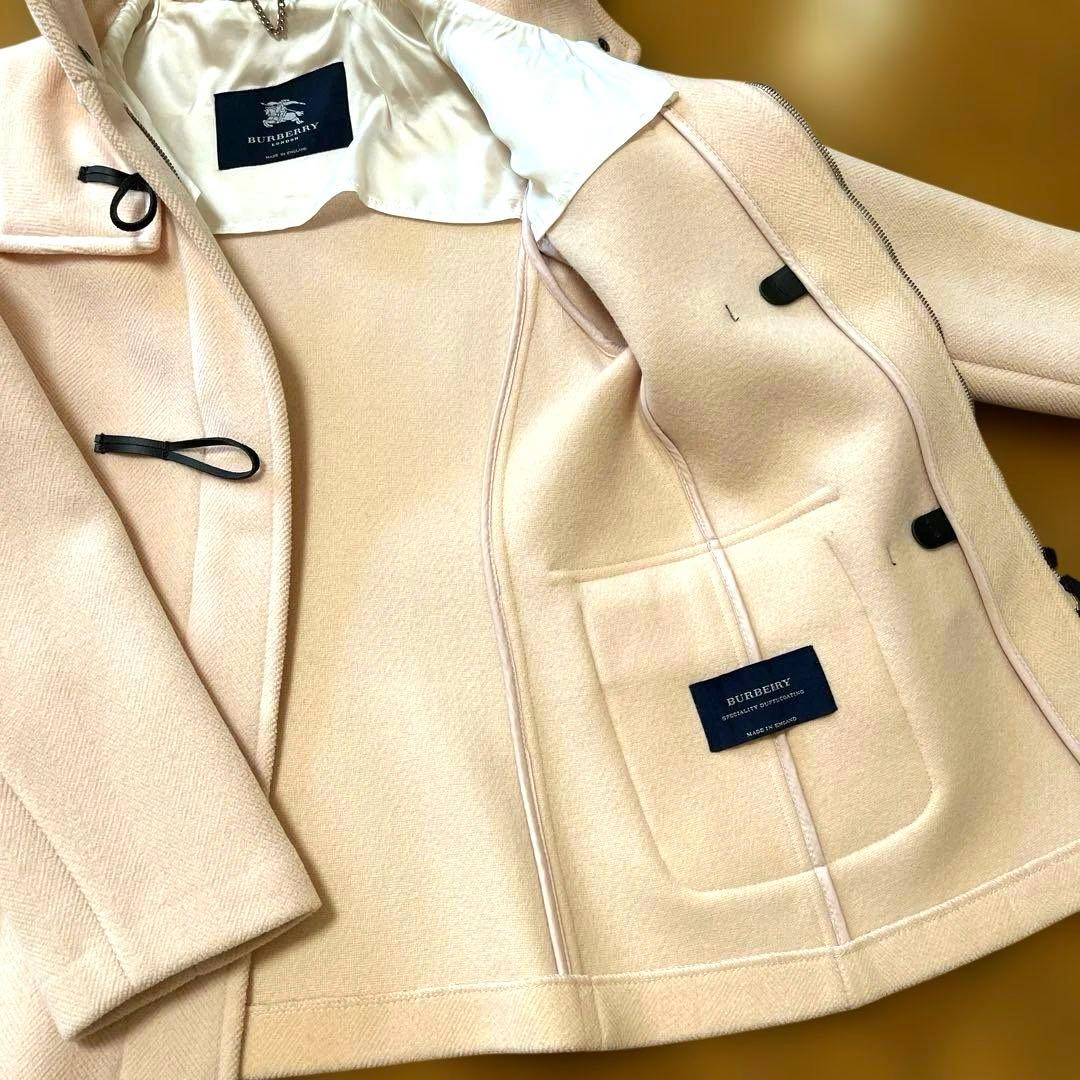 バーバリーロンドン　ダッフルコート　160 ステンカラー　フード付き