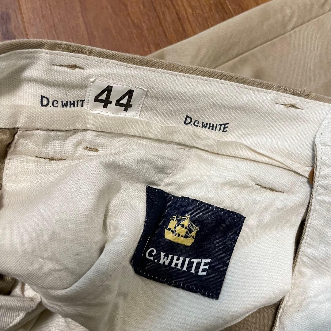 DC.WHITE ウエストポイントオフィサーパンツ　サイズ44 ベージュ