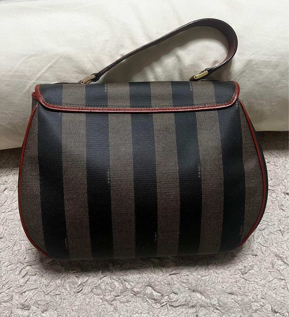 FENDI フェンディ ヴィンテージ ぺカン 柄 レザー 本革