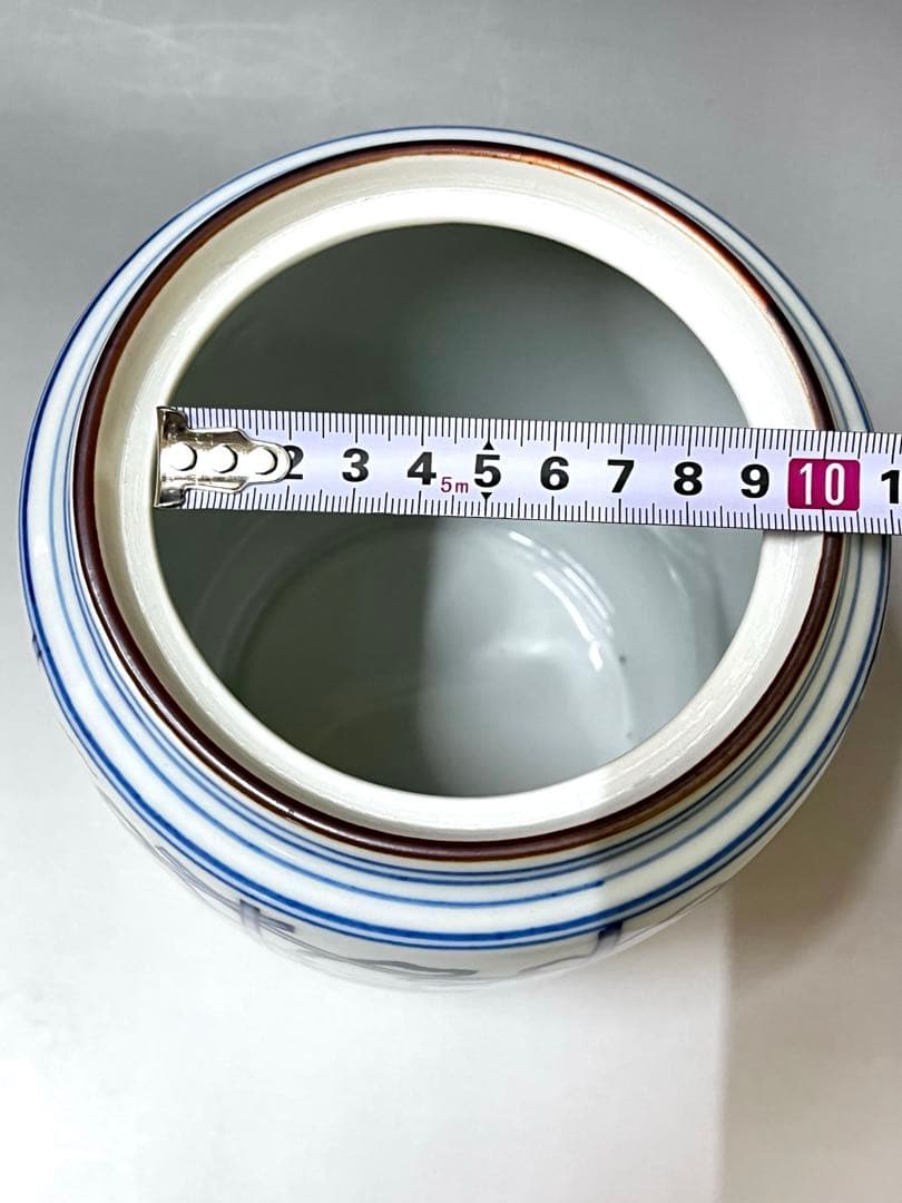 E530 染付葡萄棚繪 水指 茶道具 茶器