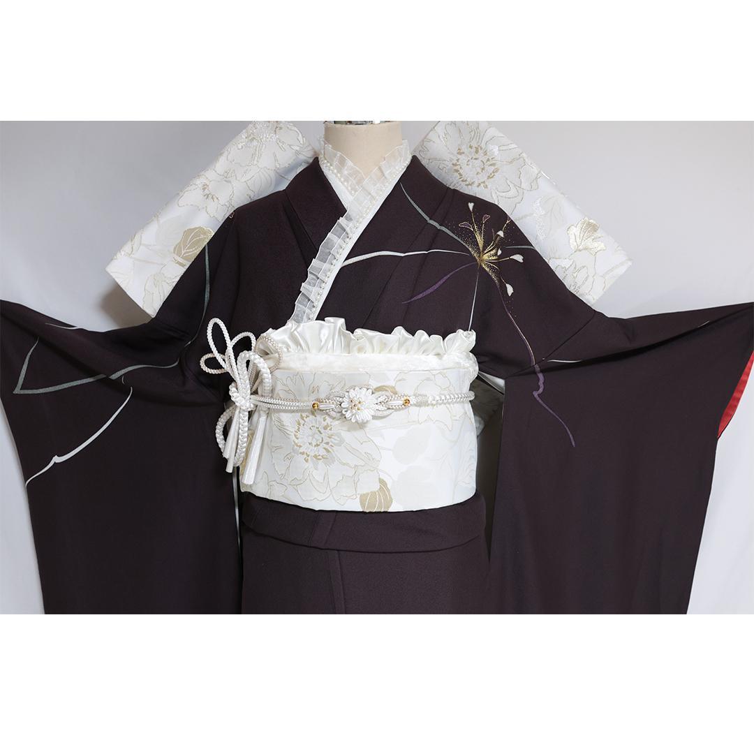 振袖6点セット♦丈169cm帯新品帯締め帯揚げフルセット成人式YO01