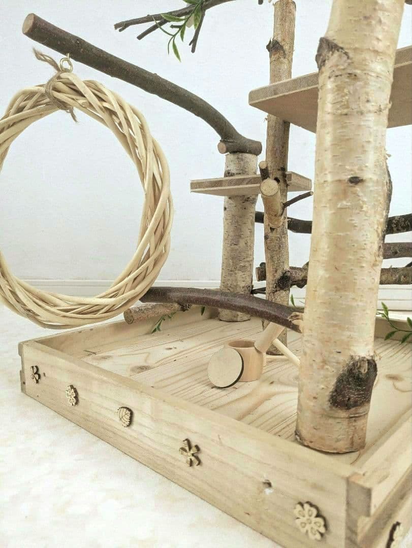 バードアスレチック　白樺の森テラス　バードトイ　餅つきセット付き