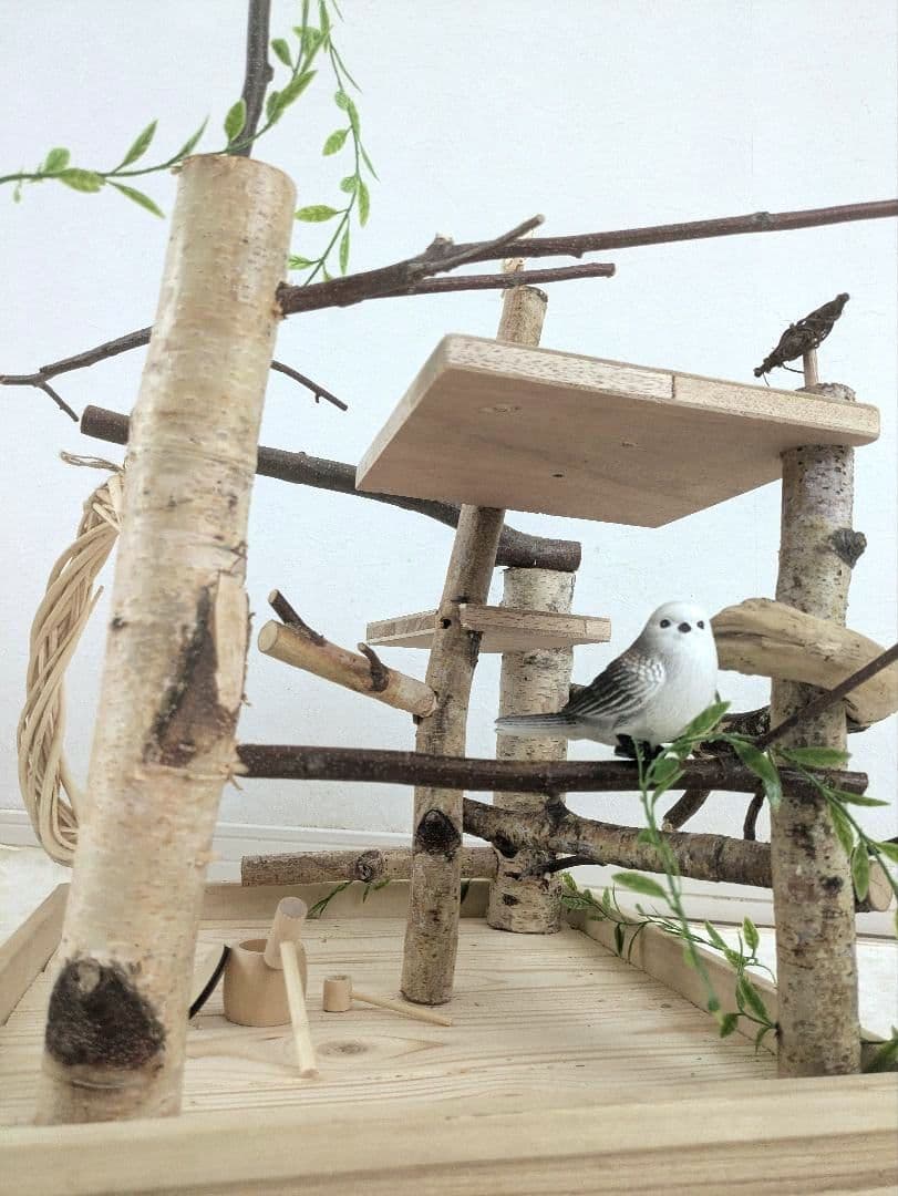 バードアスレチック　白樺の森テラス　バードトイ　餅つきセット付き