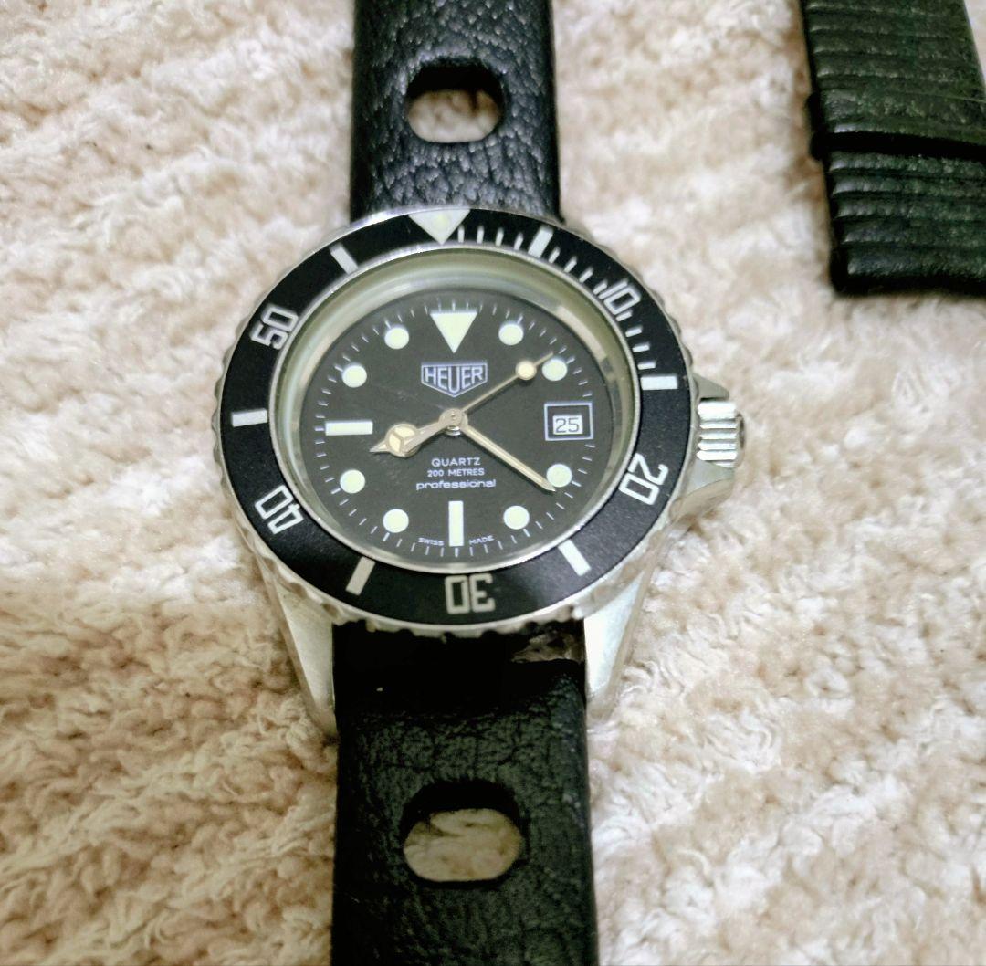 ホイヤー（TAG表示なし）時代のタグホイヤー　ダイバーウォッチ　トロピックベルト