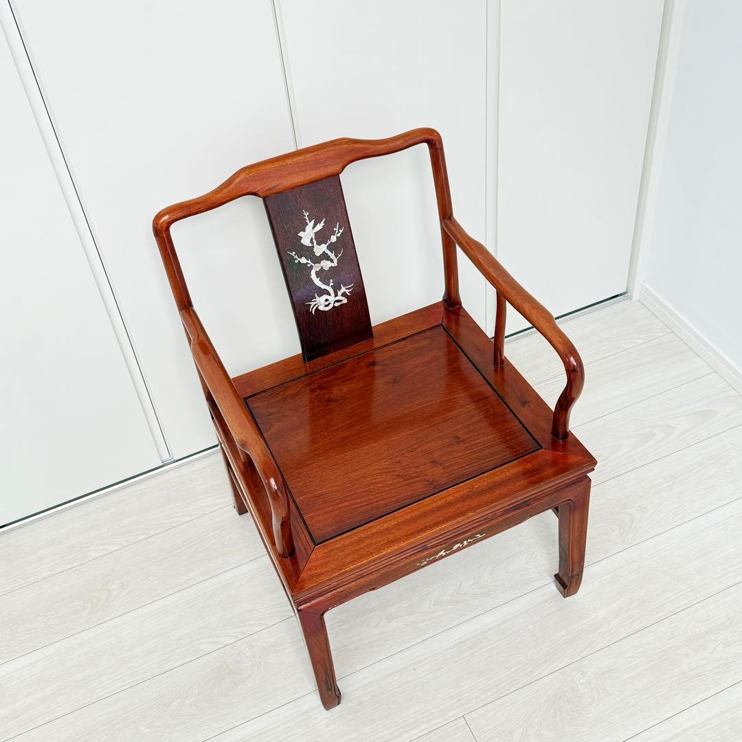 中国唐木家具 高級家具 唐木椅子 螺鈿細工 高級家具