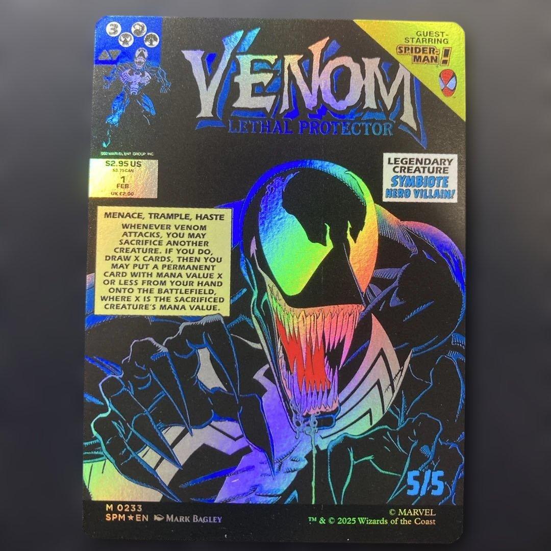 エディ・ブロック　リーサル・プロテクター、ヴェノム　ボーダーレスfoil