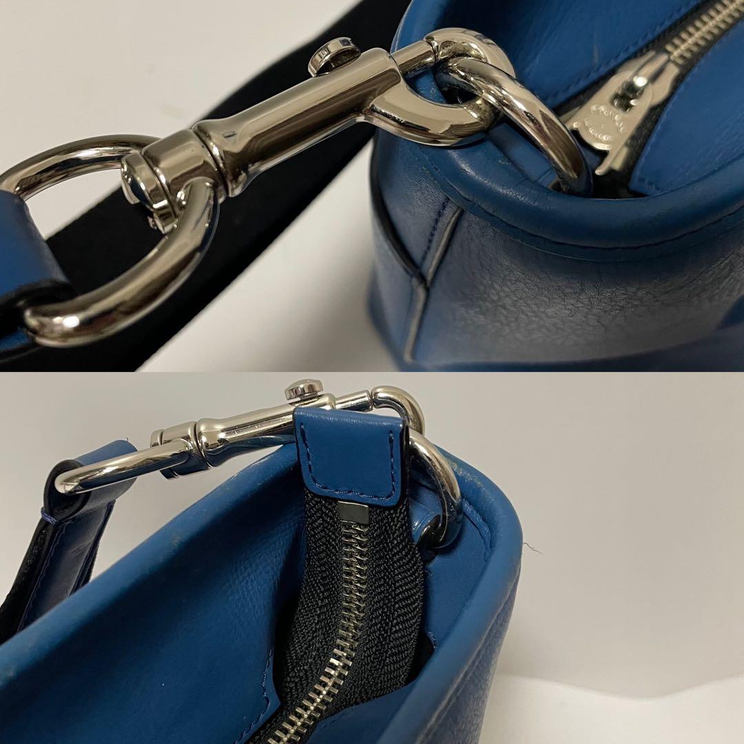 ✨良品✨　coach ビジネスバッグ　トートバッグ　　レザー　ブルー
