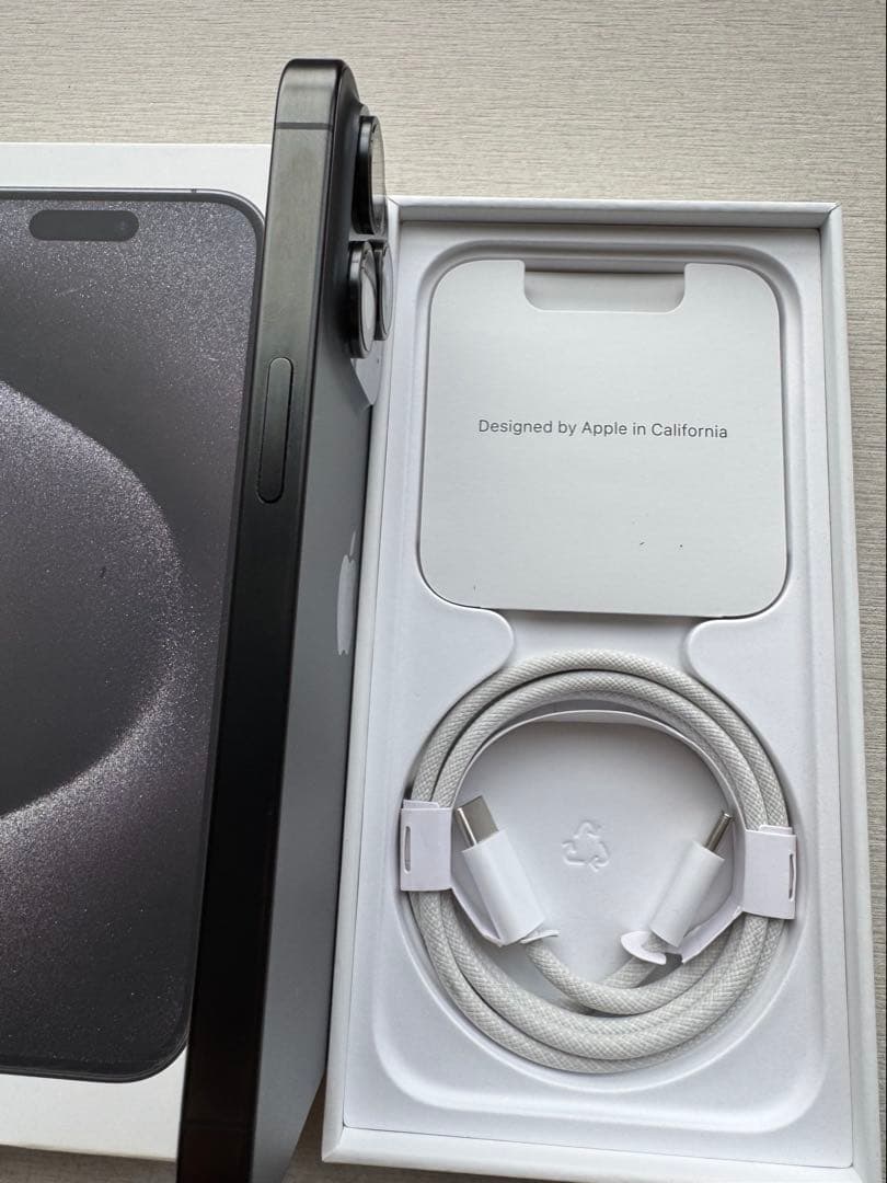 スマートフォン本体 Apple iPhone 15 Pro 128GB Titanium Black