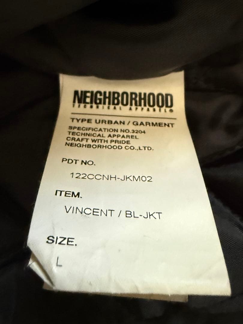 NEIGHBORHOOD VINCENT/BL-JKT レザージャケット