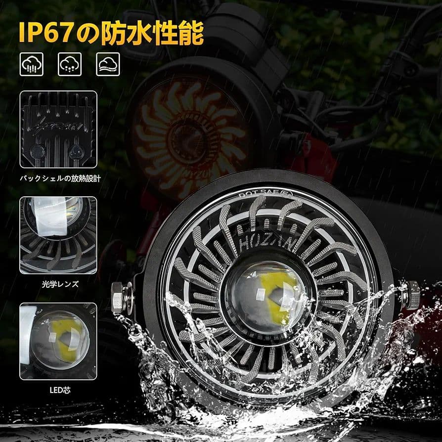 Motikvans ホンダ CT125 ハンターカブ LED ヘッドライトDRL
