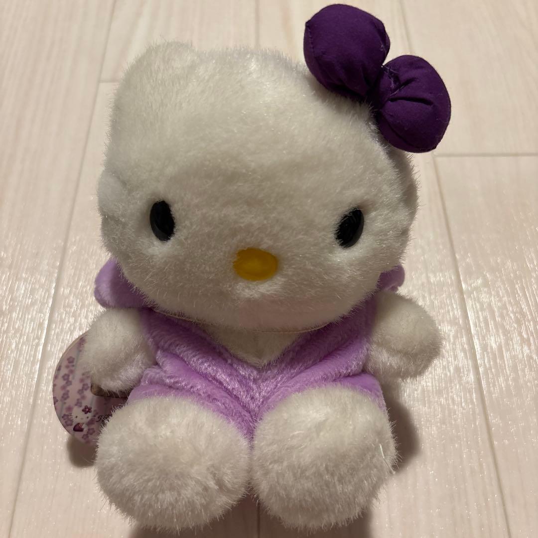 希少レアサンリオ2000年北海道限定ハローキティぬいぐるみ当時物00sラベンダー