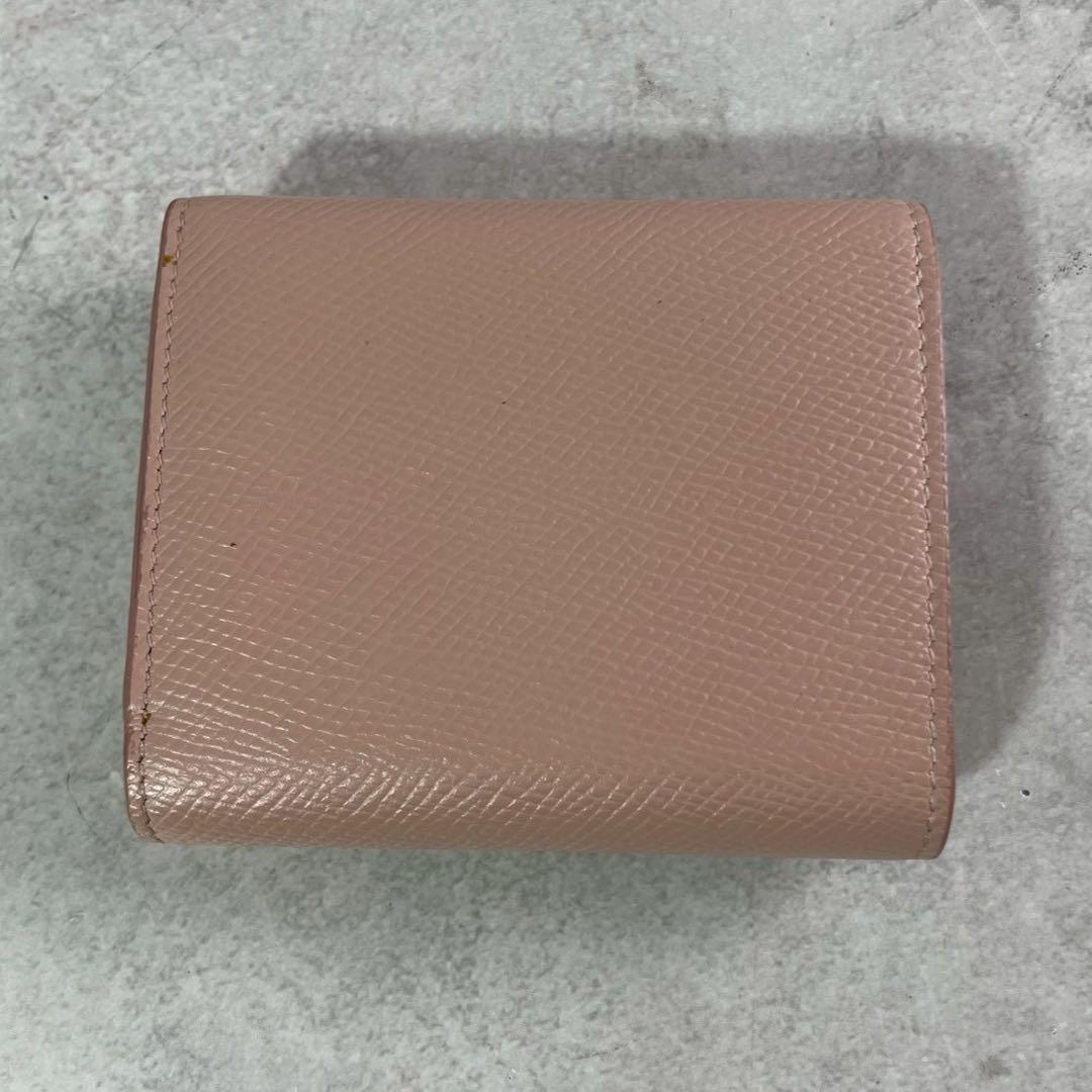 CELINE 現行 スモールトリフォールドウォレット セリーヌ ミニ財布 ピンク