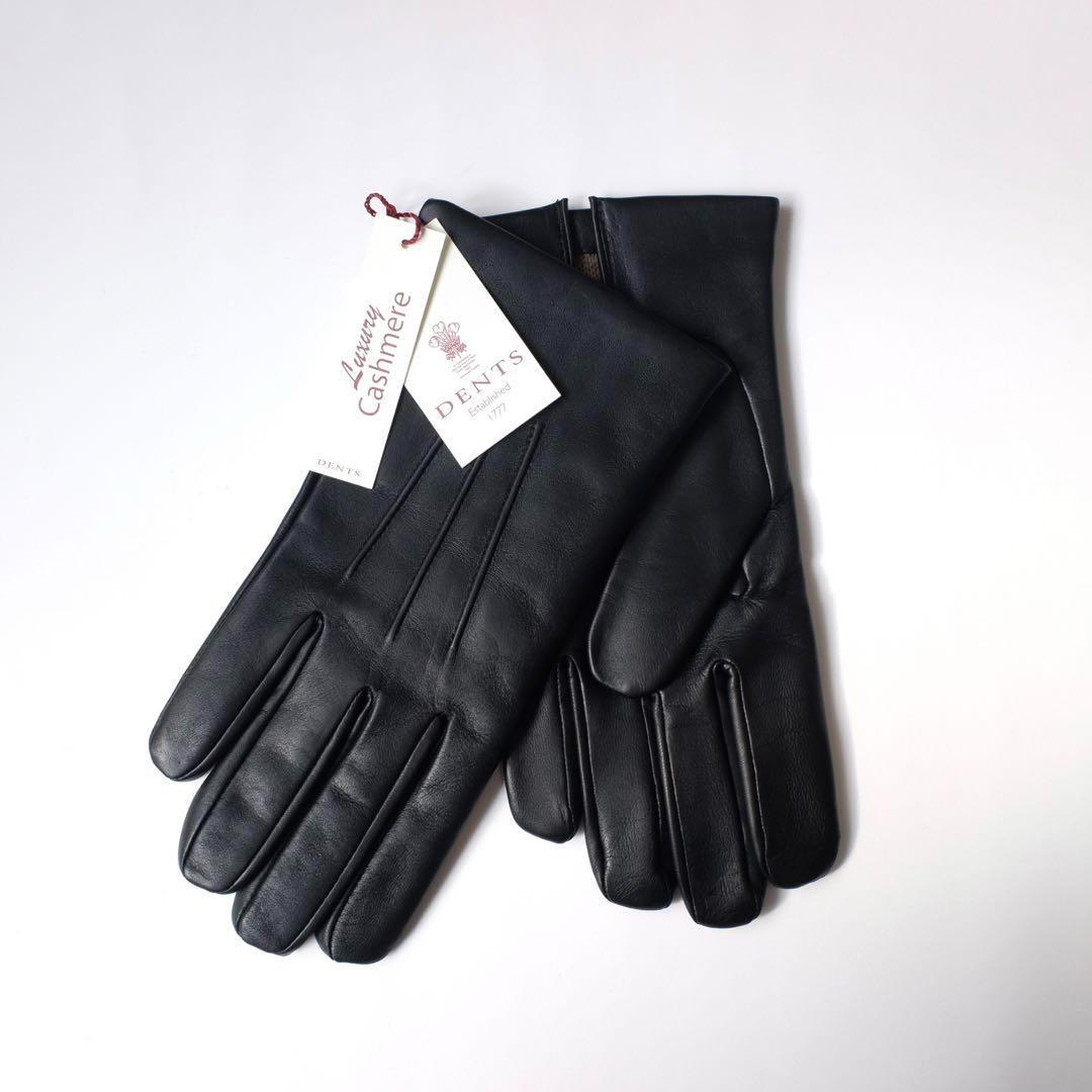 Dents Gloves BATH レザー×カシミヤグローブ