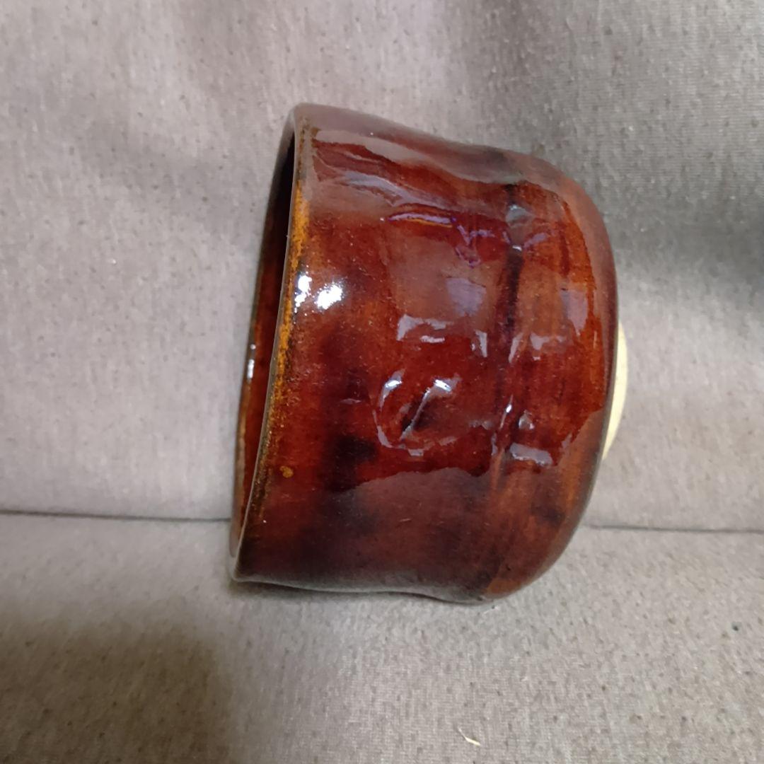 骨董品　飴釉　大樋焼　茶碗　抹茶碗　茶道具　茶器　極美品‼️
