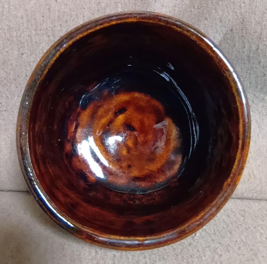 骨董品　飴釉　大樋焼　茶碗　抹茶碗　茶道具　茶器　極美品‼️