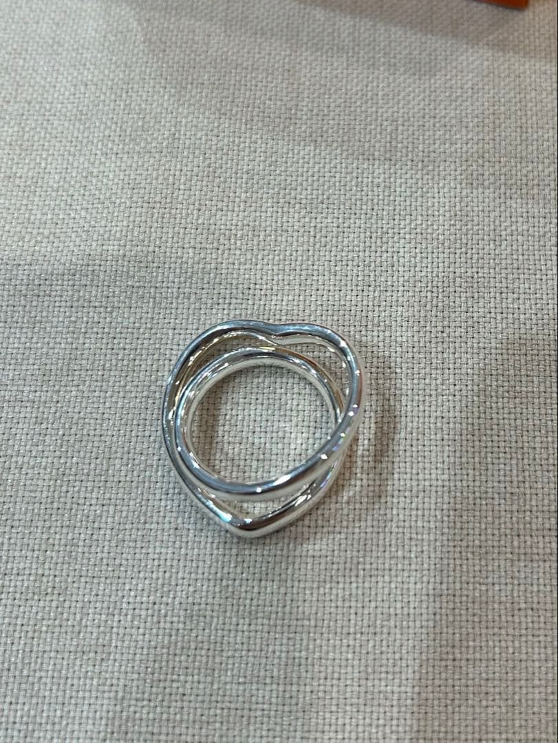 エルメス ヴェルティージュクール リング ハート　2連リング