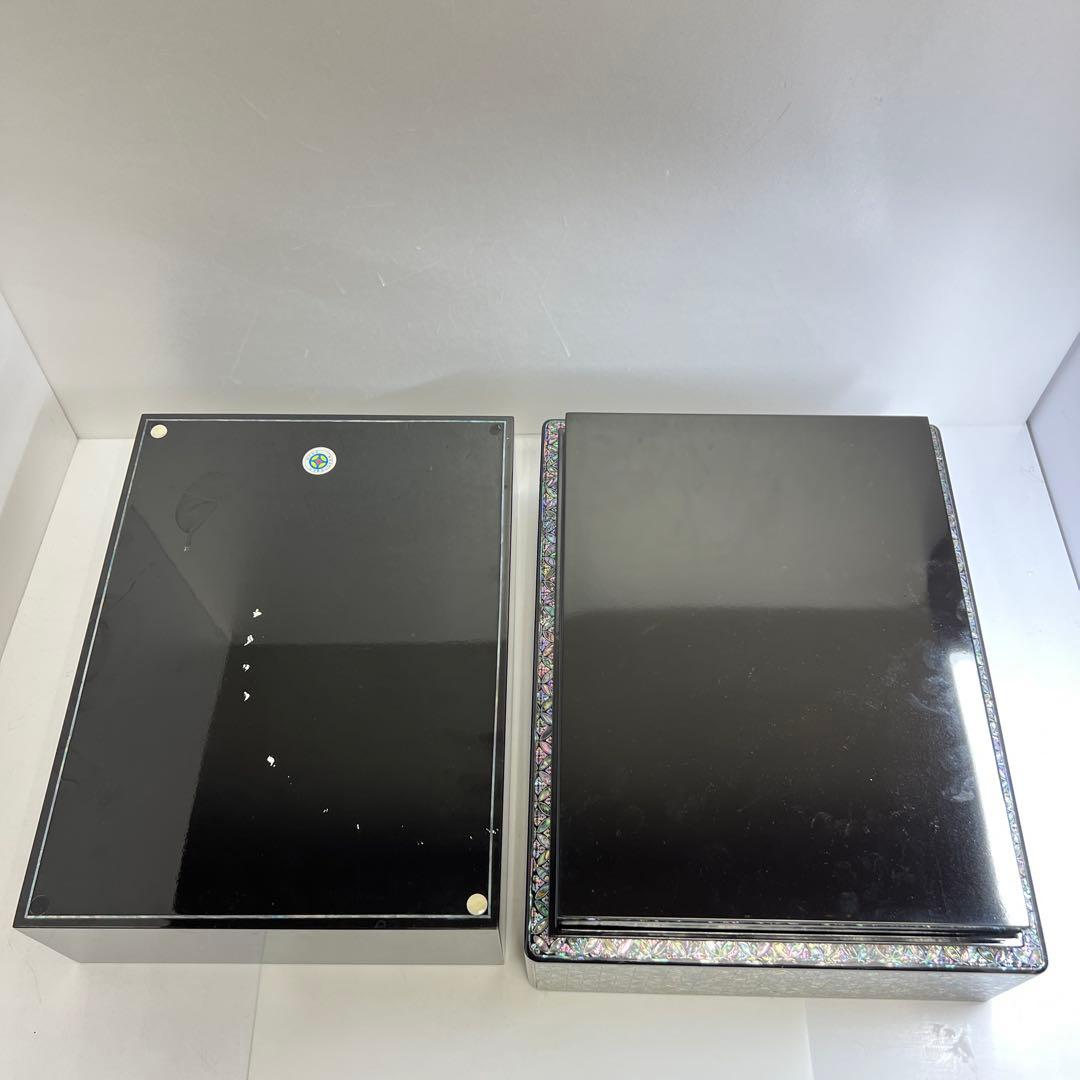 朝鮮美術　極上螺鈿大文庫　約39×30×11.5㎝ 東Y7-1104③トヒトコ