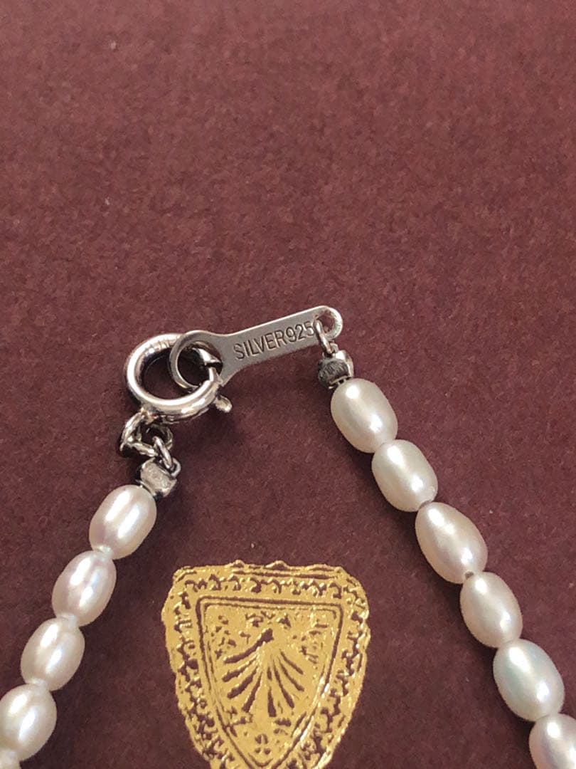 新品未使用☆agete SV真珠 ネックレスと K10ピアスチャームセット　箱付