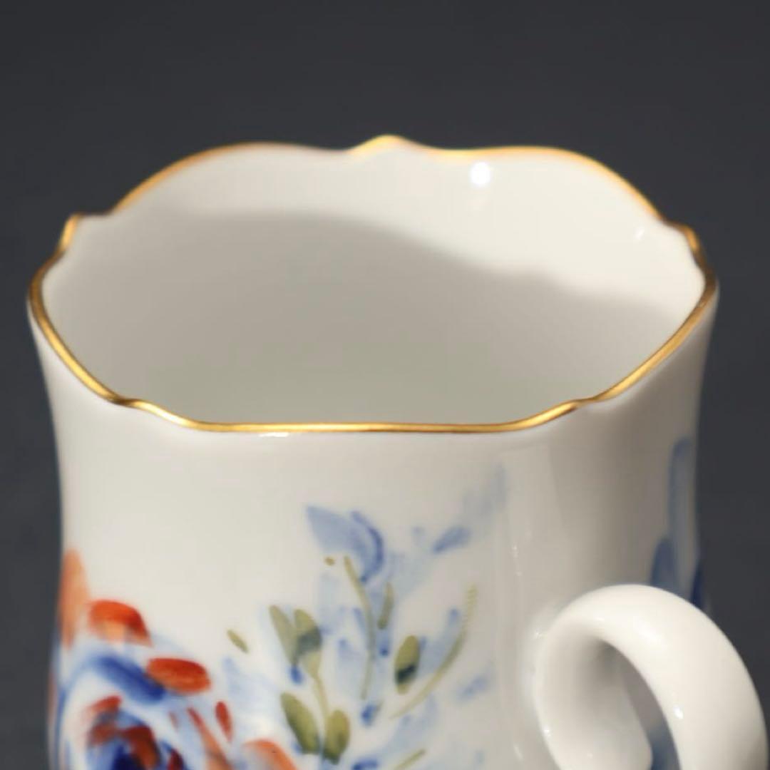 マイセン　カップ＆ソーサー６客　花　紙箱・袋付きR1552