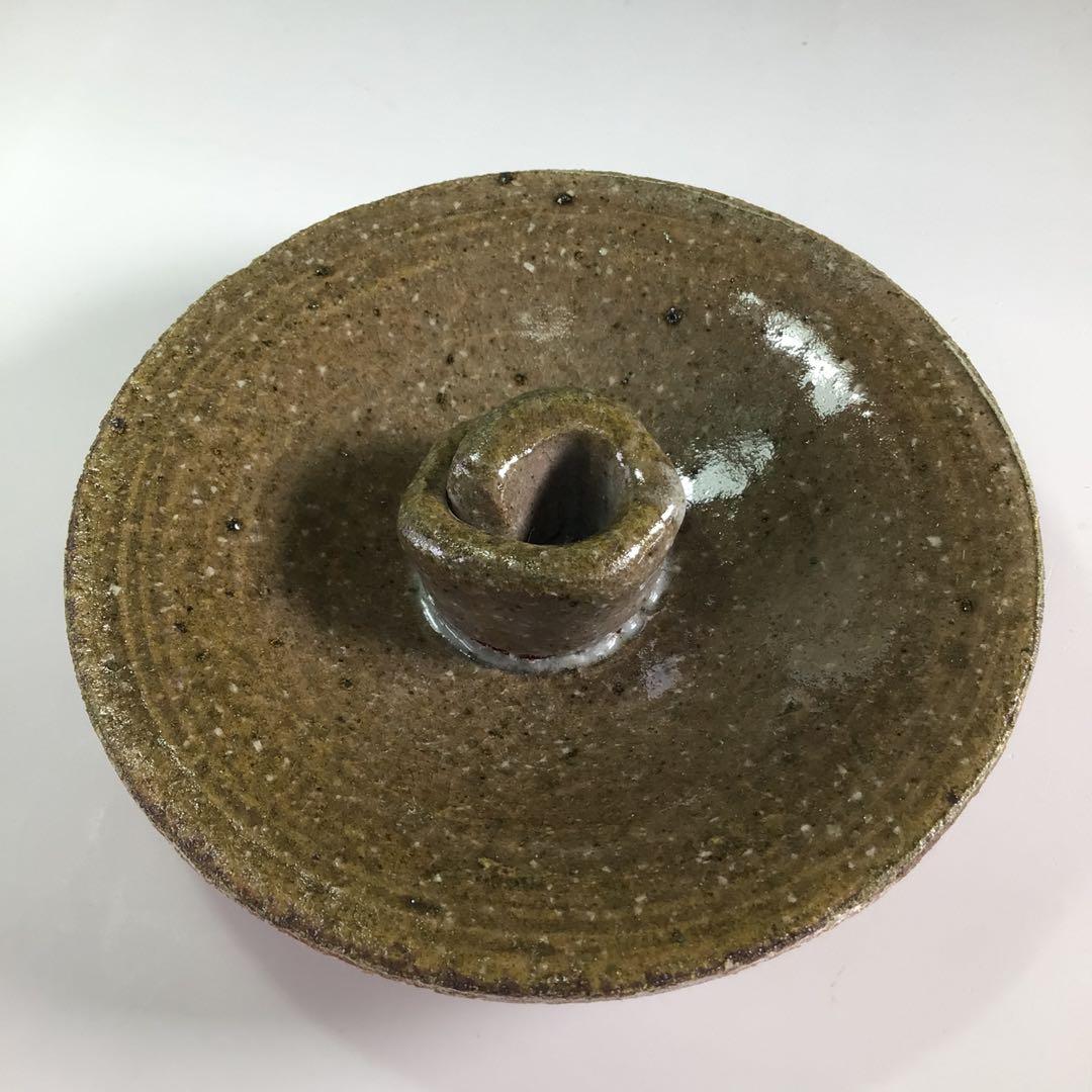 Ｒ４７４　水指　『四代　中野陶痴造』『絵唐津』『一重口水指』　共箱　茶道具