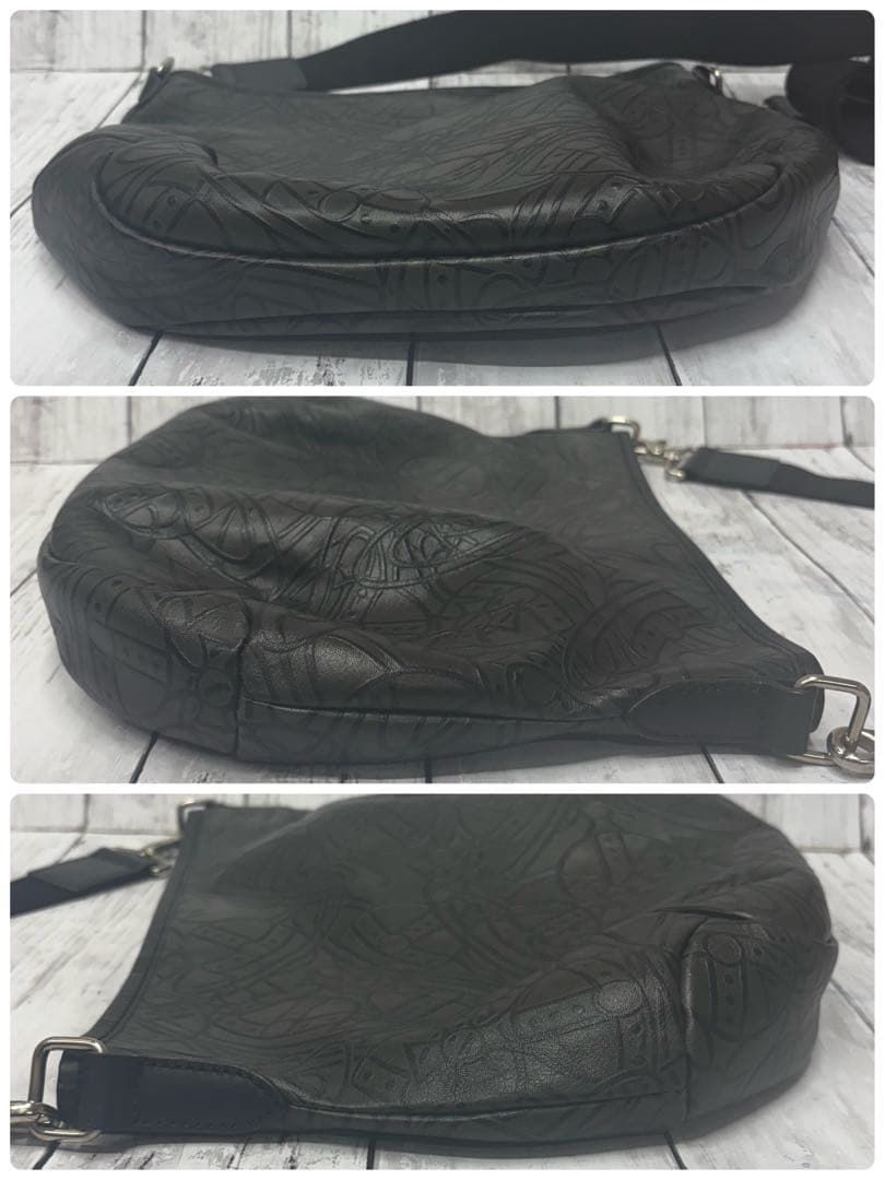 ヴィヴィアンウエストウッド　ショルダーバッグ　レザー　総柄　オーブ