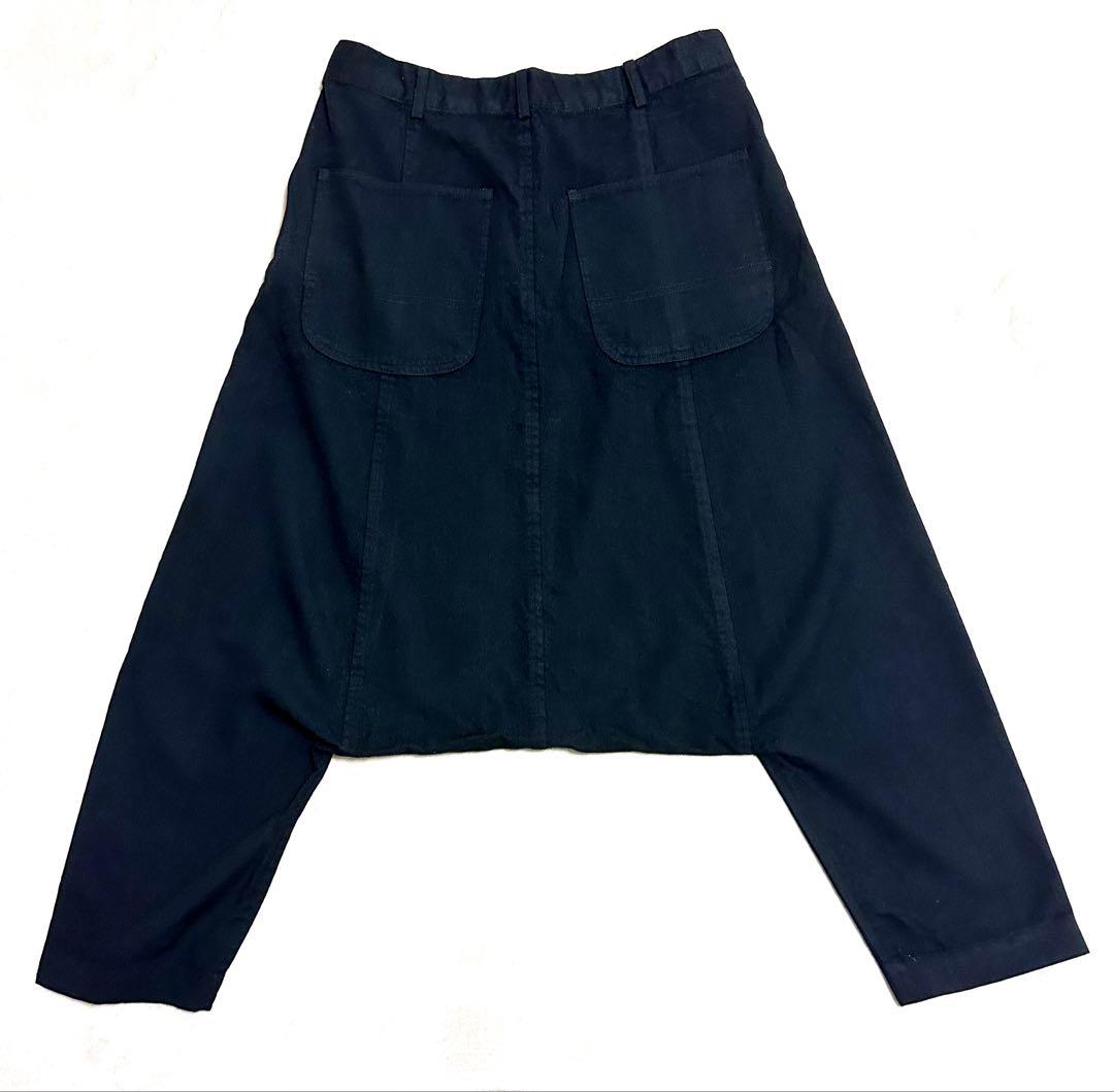 ブラック コムデギャルソン ウール　サルエルパンツ　M BLACK