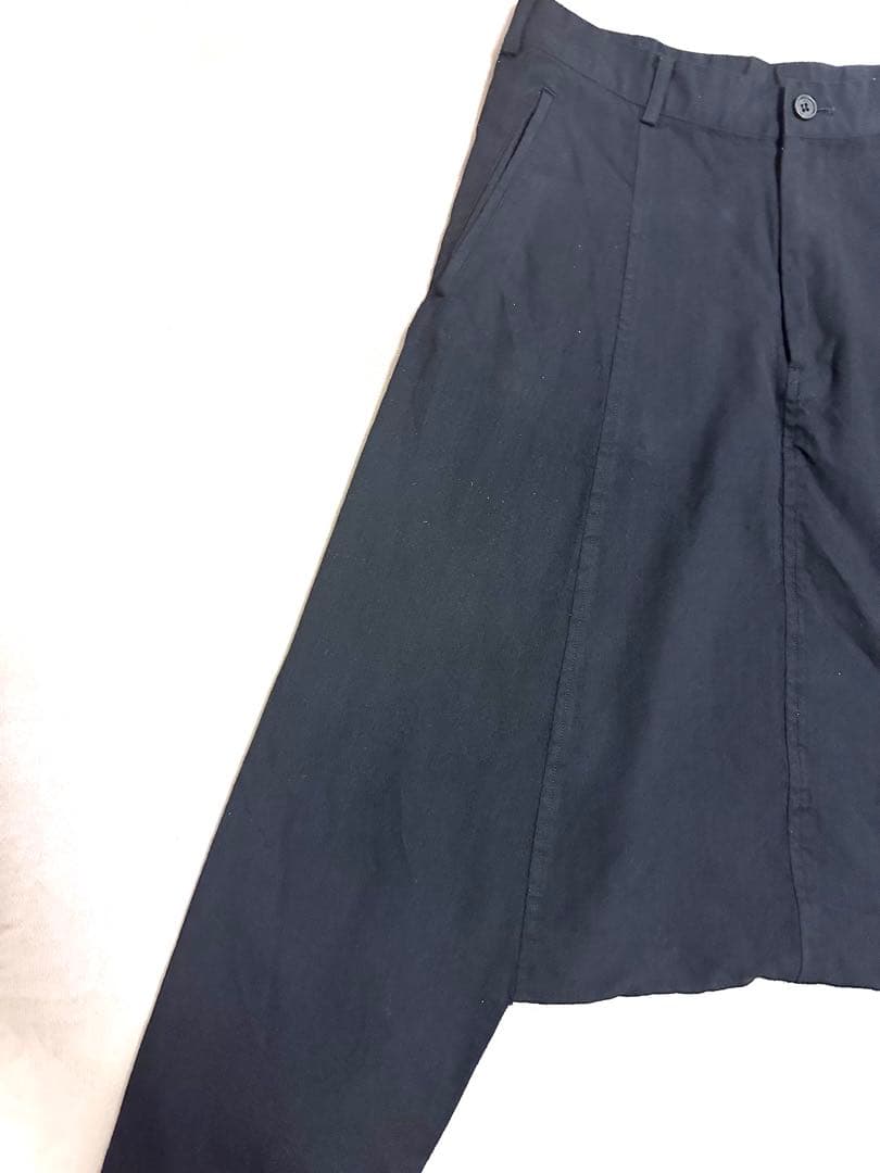 ブラック コムデギャルソン ウール　サルエルパンツ　M BLACK