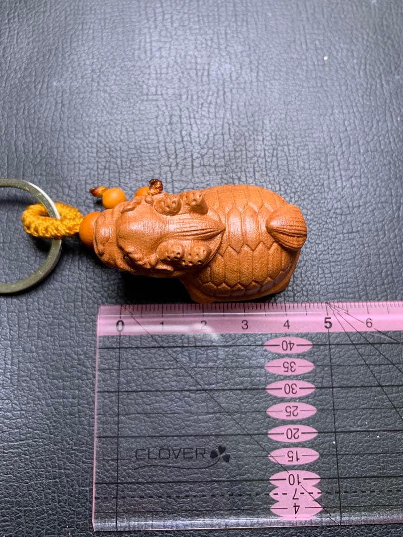 0515138 桃の木龍亀（ろんぐい）キーホルダー