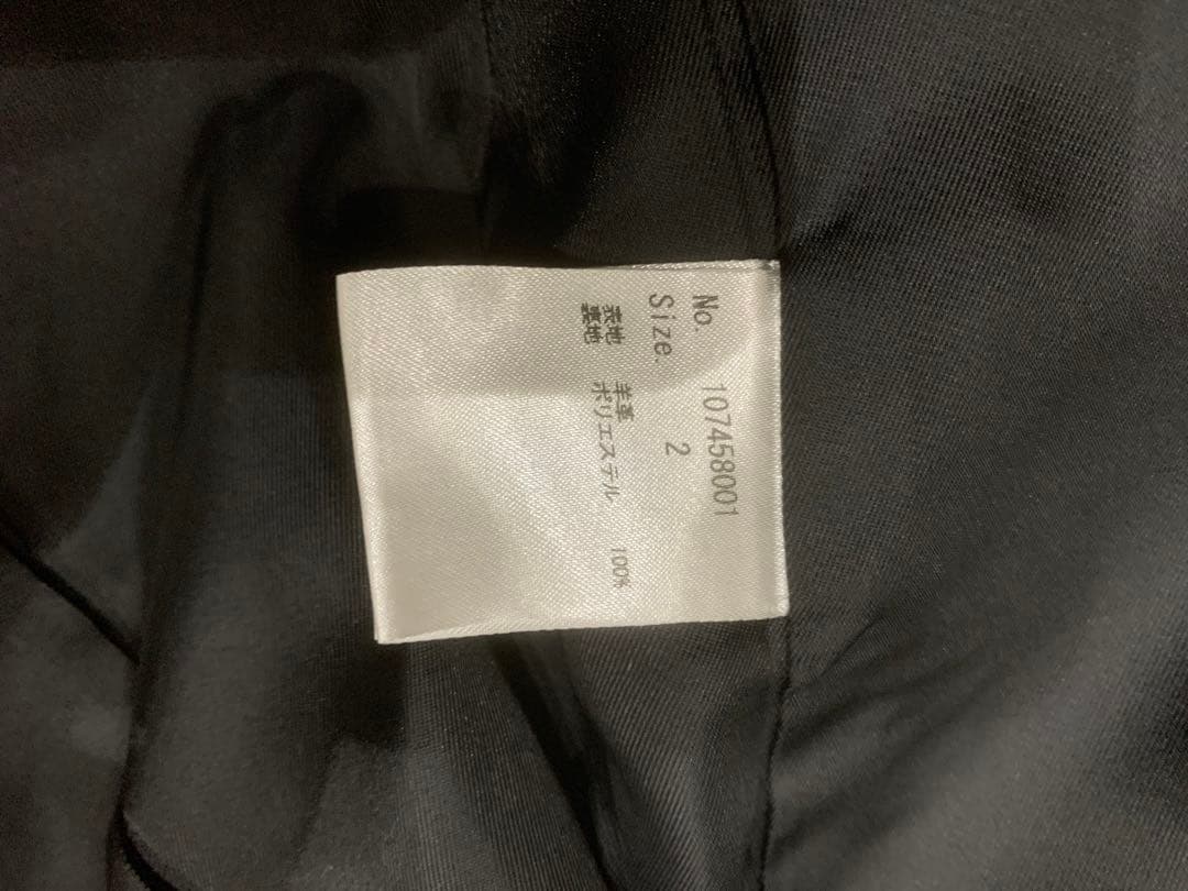 【美品】【正規品】STUDIOUSシングルライダースジャケット ブラックサイズ2