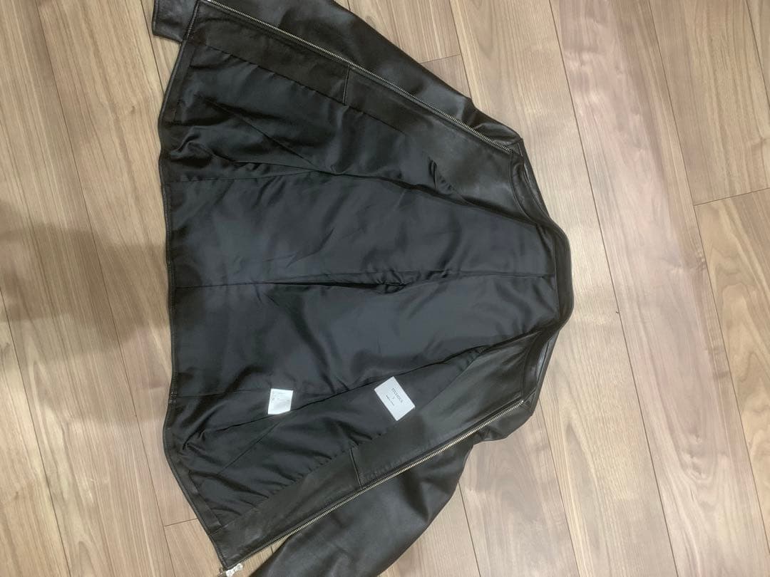 【美品】【正規品】STUDIOUSシングルライダースジャケット ブラックサイズ2