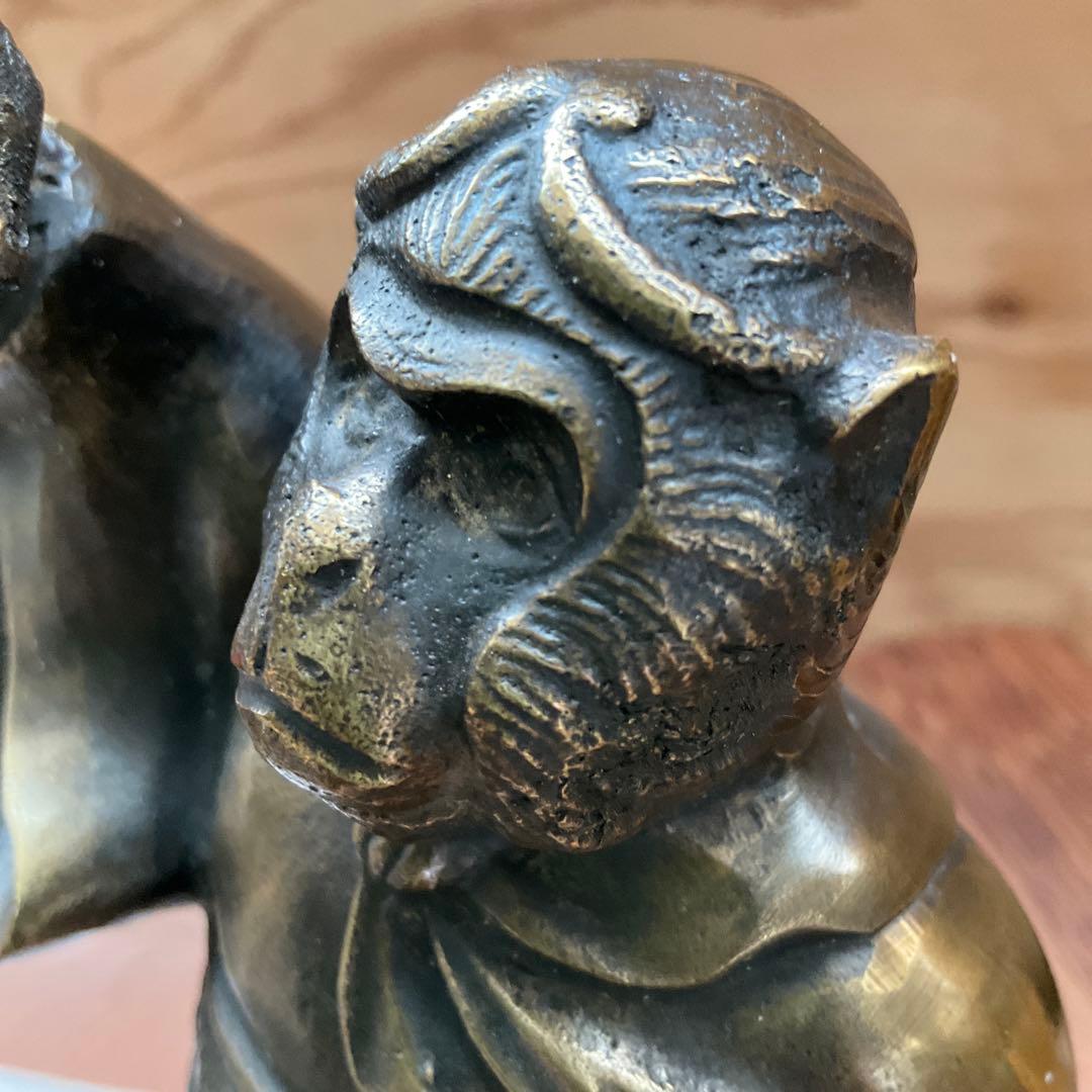 孫悟空　銅像　置物　孫悟空　縁起物　1.88kg 村田宏 作　共箱あり