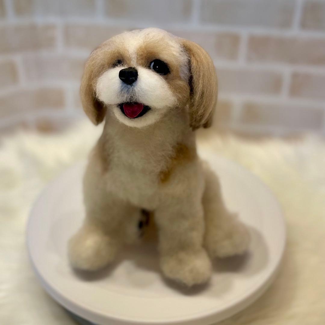 P*o様 シーズー　羊毛フェルト　momoichigo