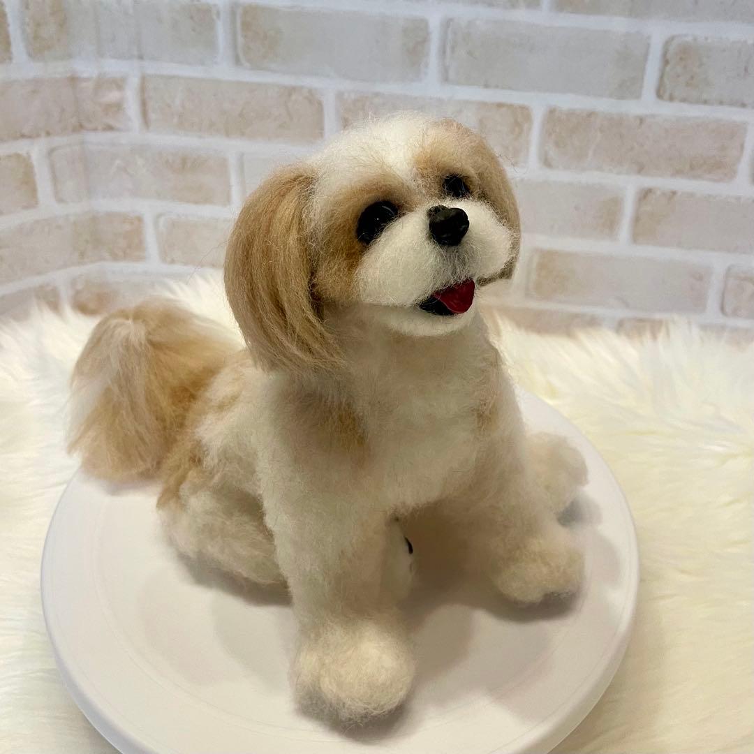 P*o様 シーズー　羊毛フェルト　momoichigo