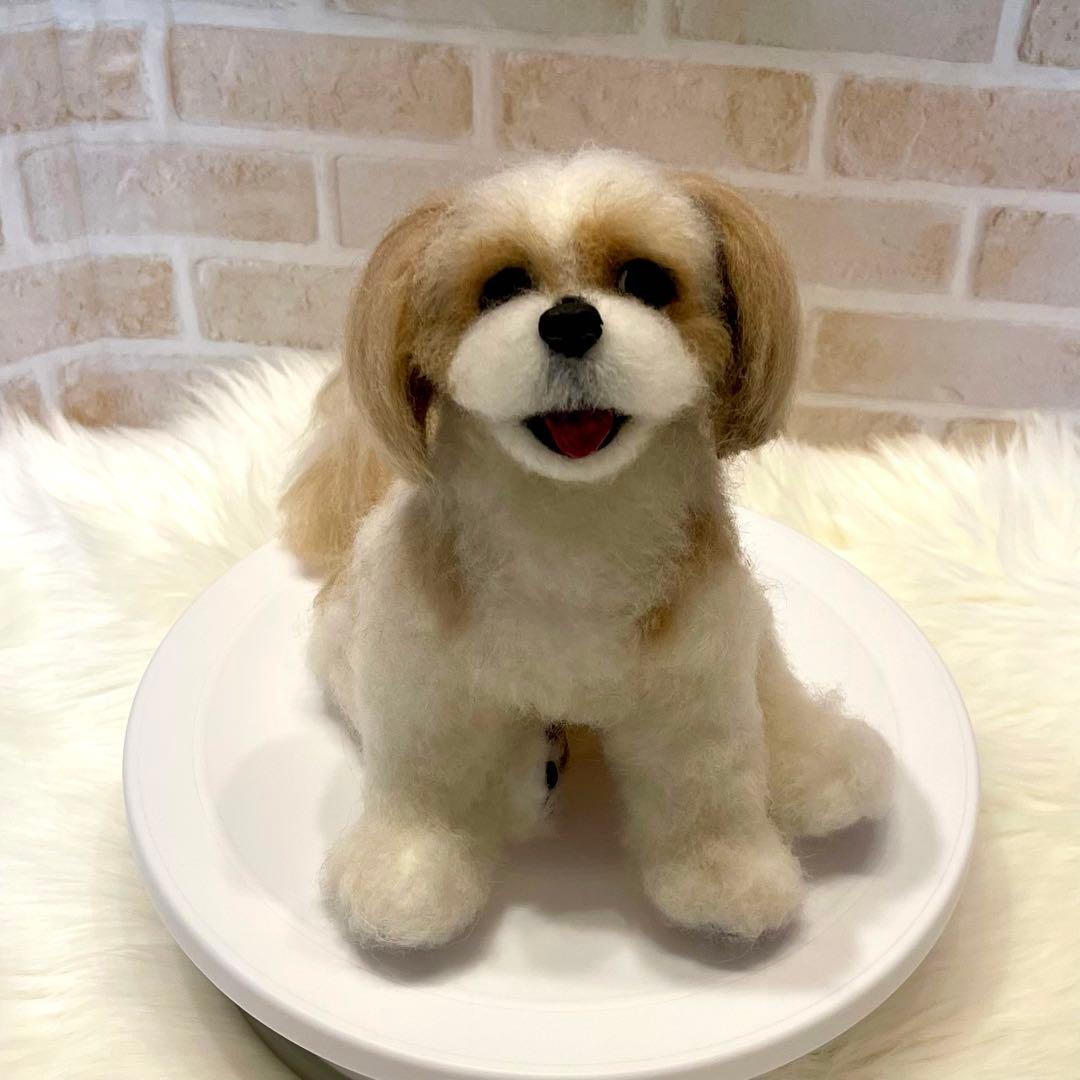 P*o様 シーズー　羊毛フェルト　momoichigo