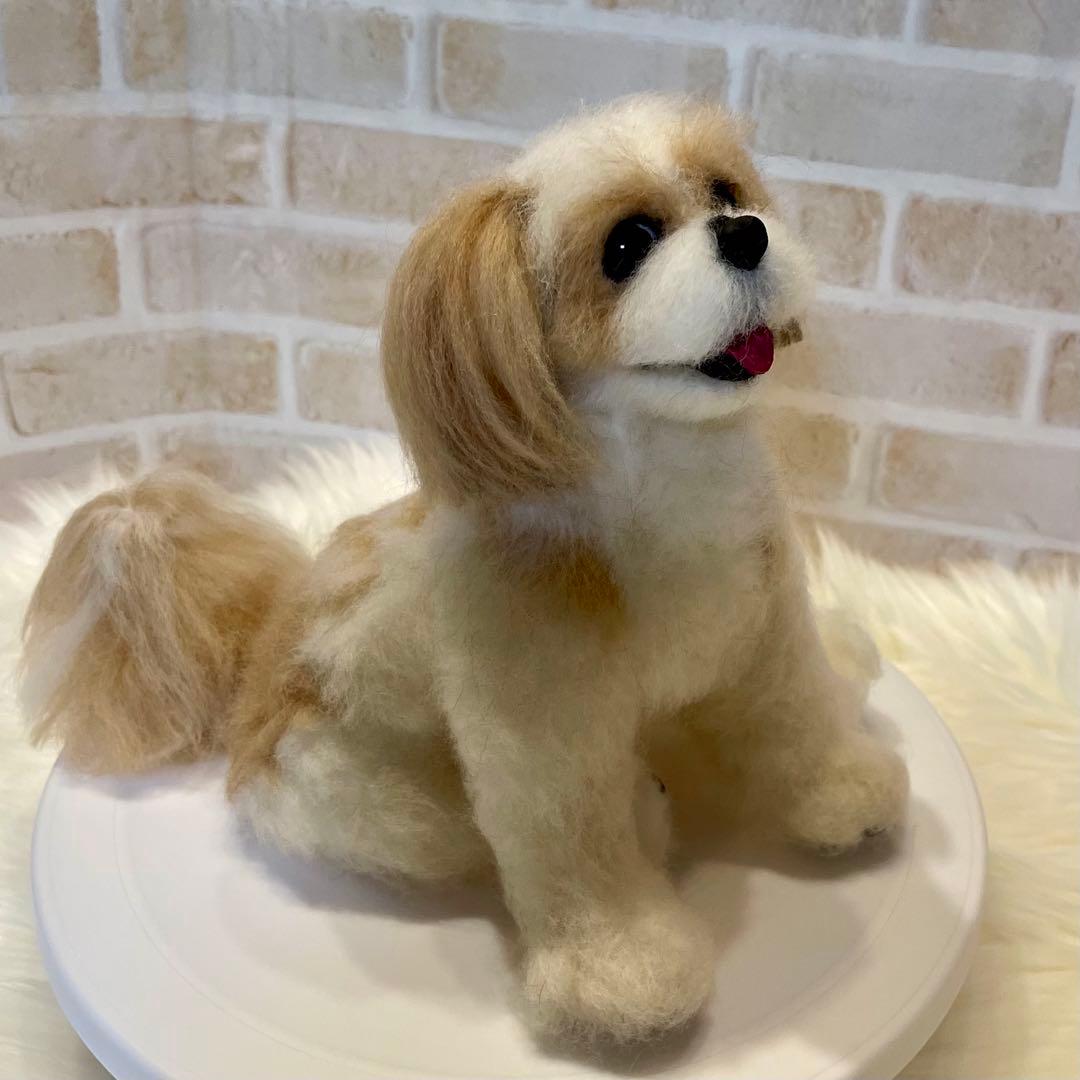 P*o様 シーズー　羊毛フェルト　momoichigo