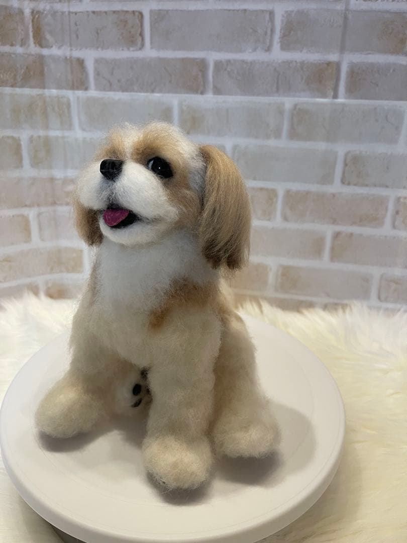 P*o様 シーズー　羊毛フェルト　momoichigo