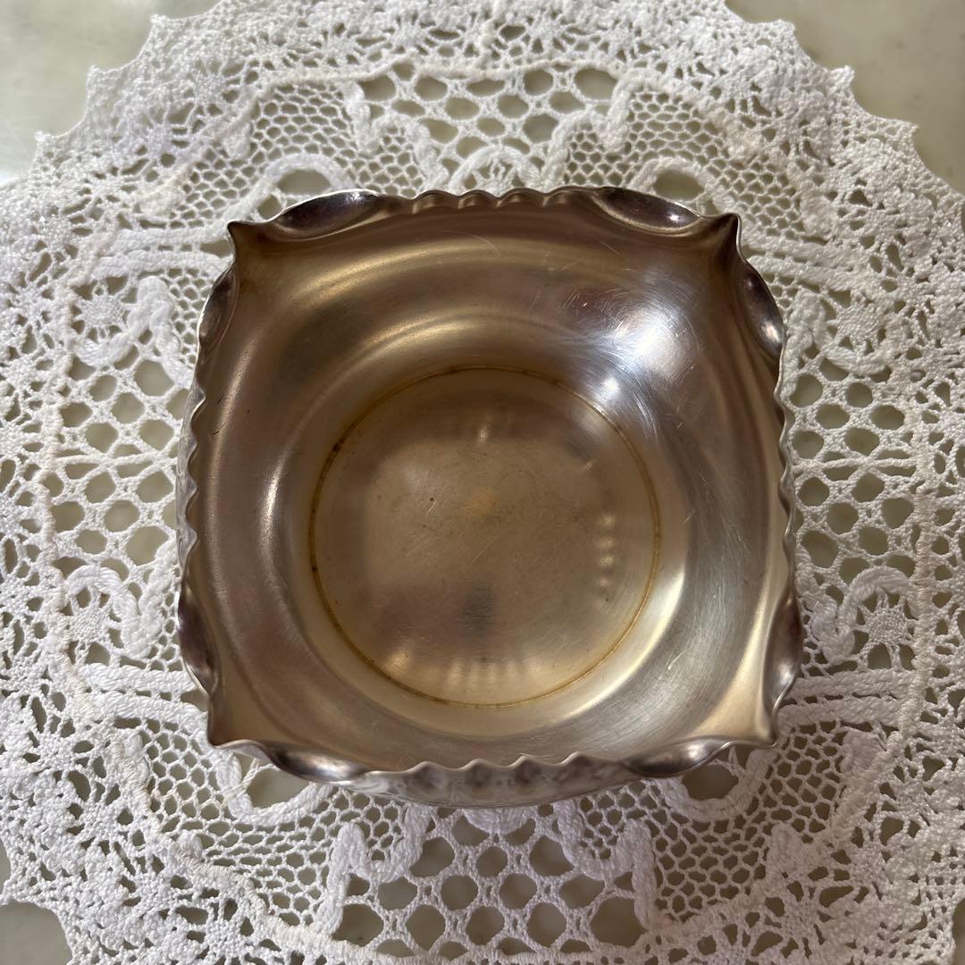 フランス　アンティーク　ヴィンテージ　シルバープレート　小物入れ