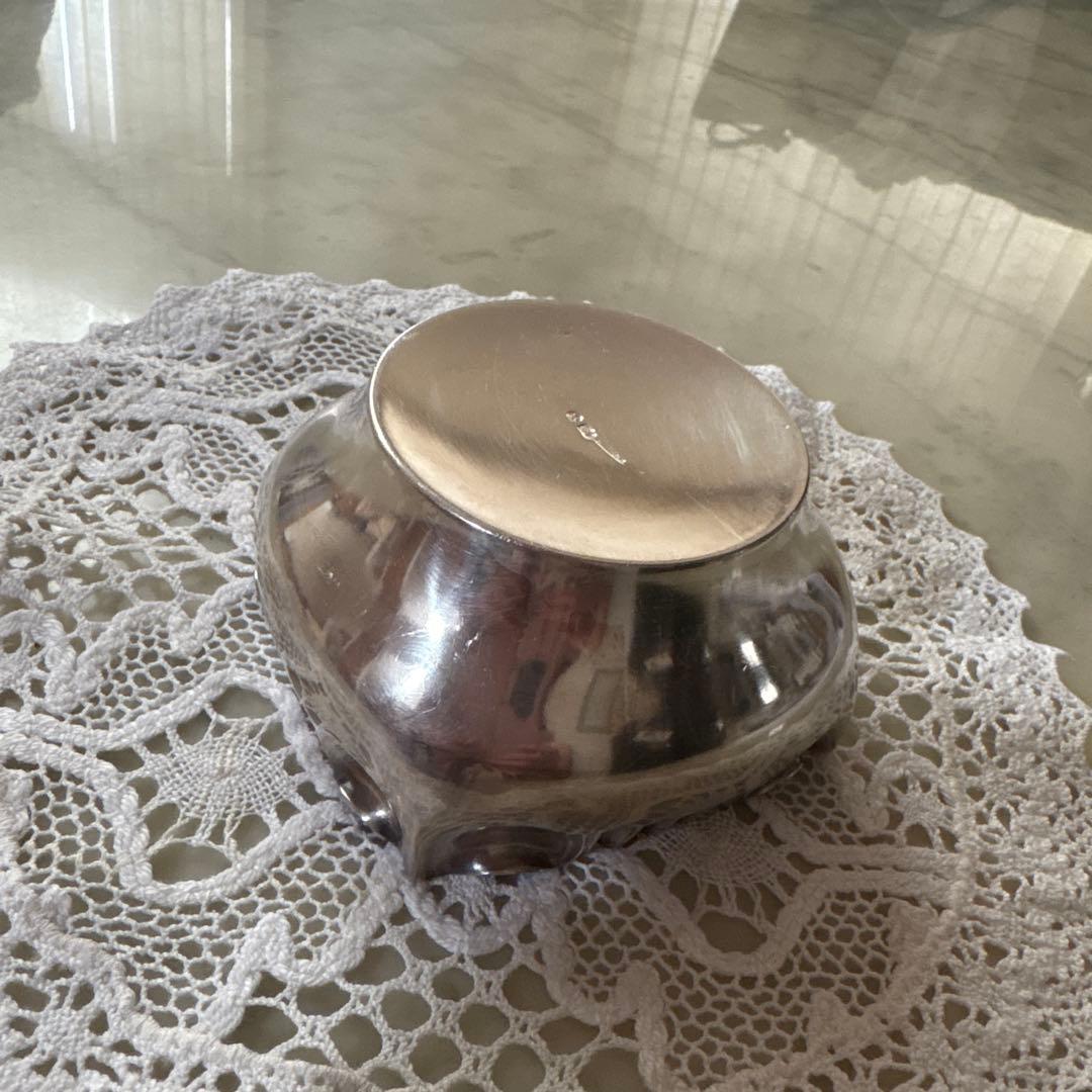 フランス　アンティーク　ヴィンテージ　シルバープレート　小物入れ