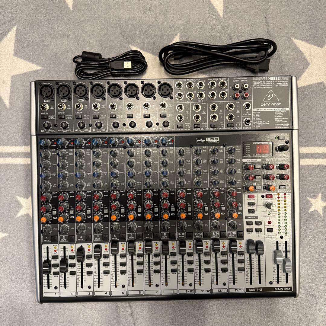 Behringer XENYX X2222USB アナログミキサー配信セット付き