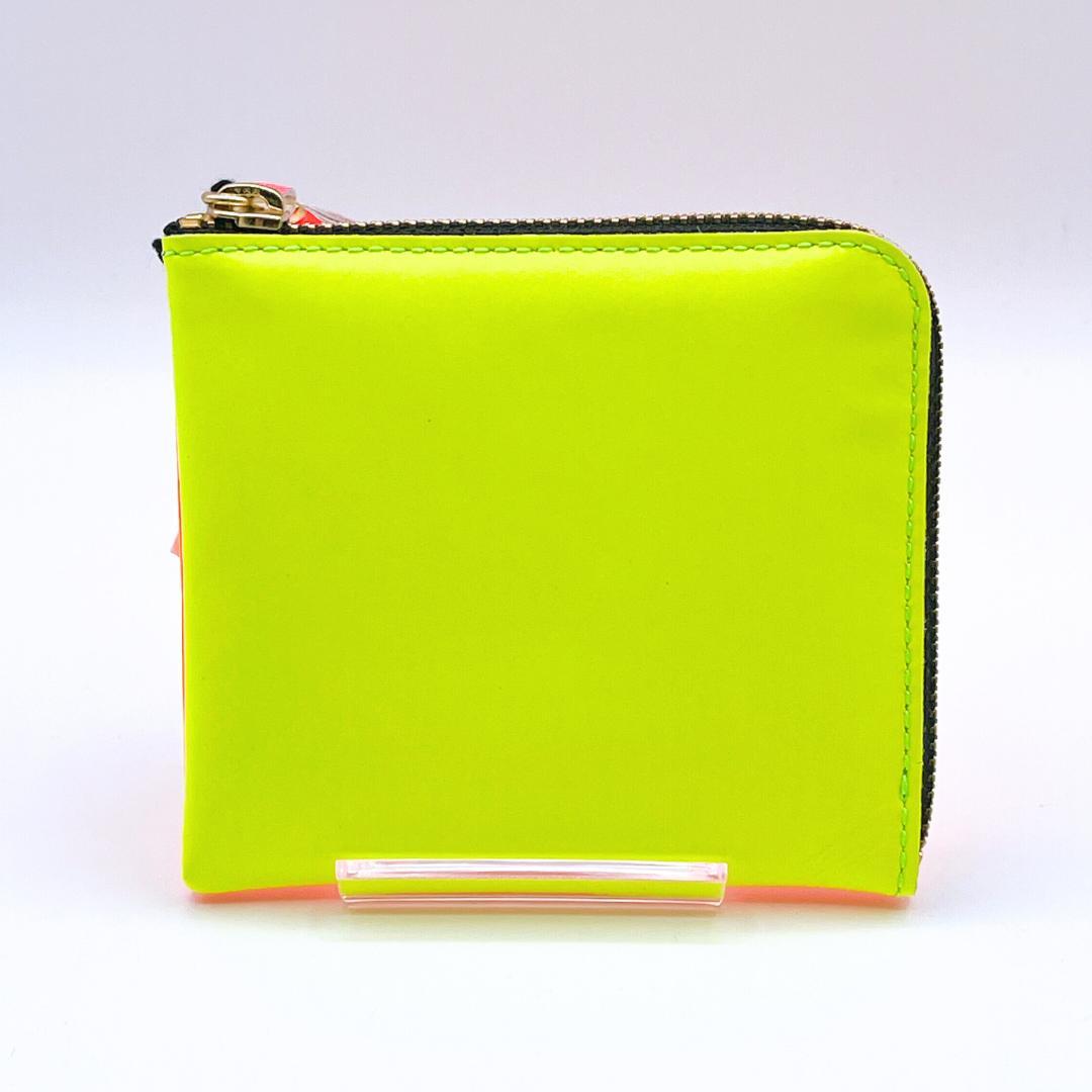 新品 コムデギャルソン レザー L字ファスナー ケース オレンジ イエロー