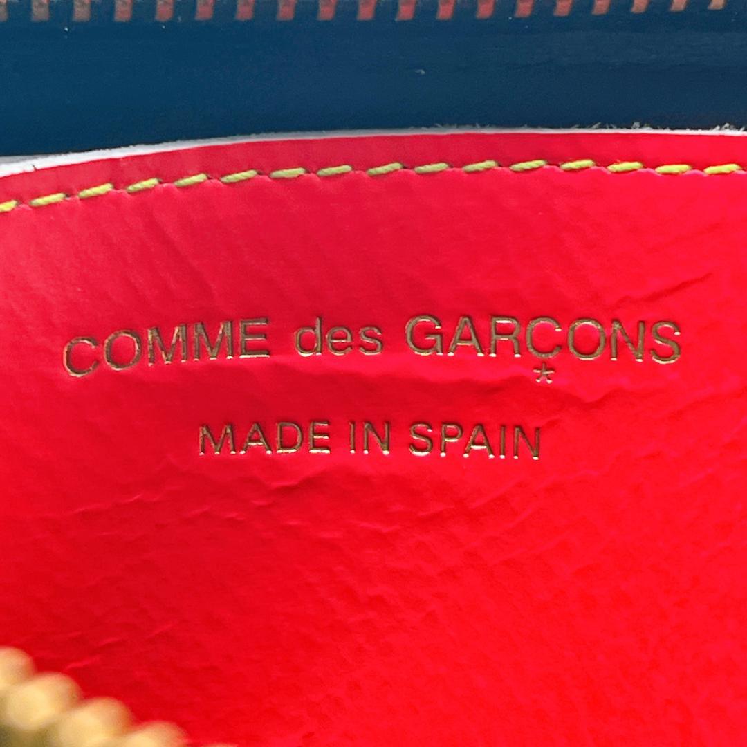 新品 コムデギャルソン レザー L字ファスナー ケース オレンジ イエロー