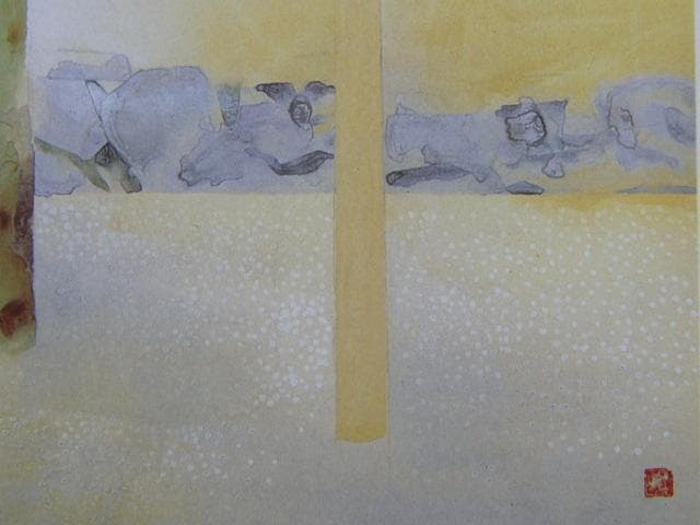 奥村土牛、【醍醐】、希少画集画より、状態良好、新品高級額装付