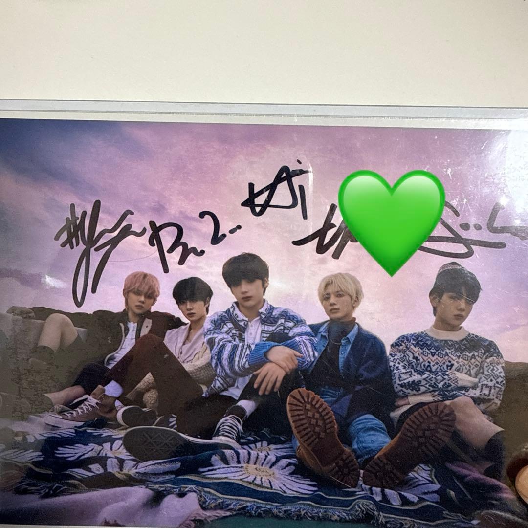 TXT 直筆サイン LINEMUSIC 当選 force ヨンジュン スビン