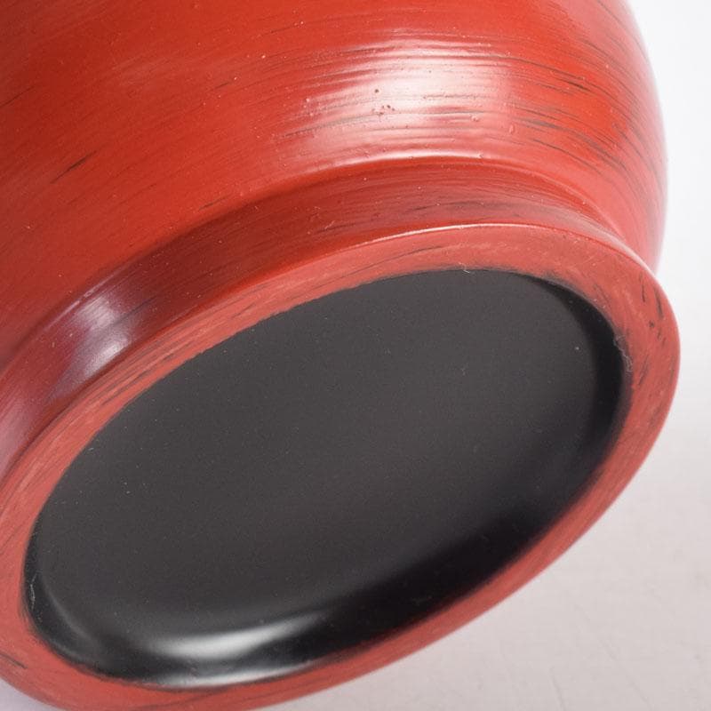 茶道具　根来塗　夏目有彦作　薬壷　書付　識箱　V　8510