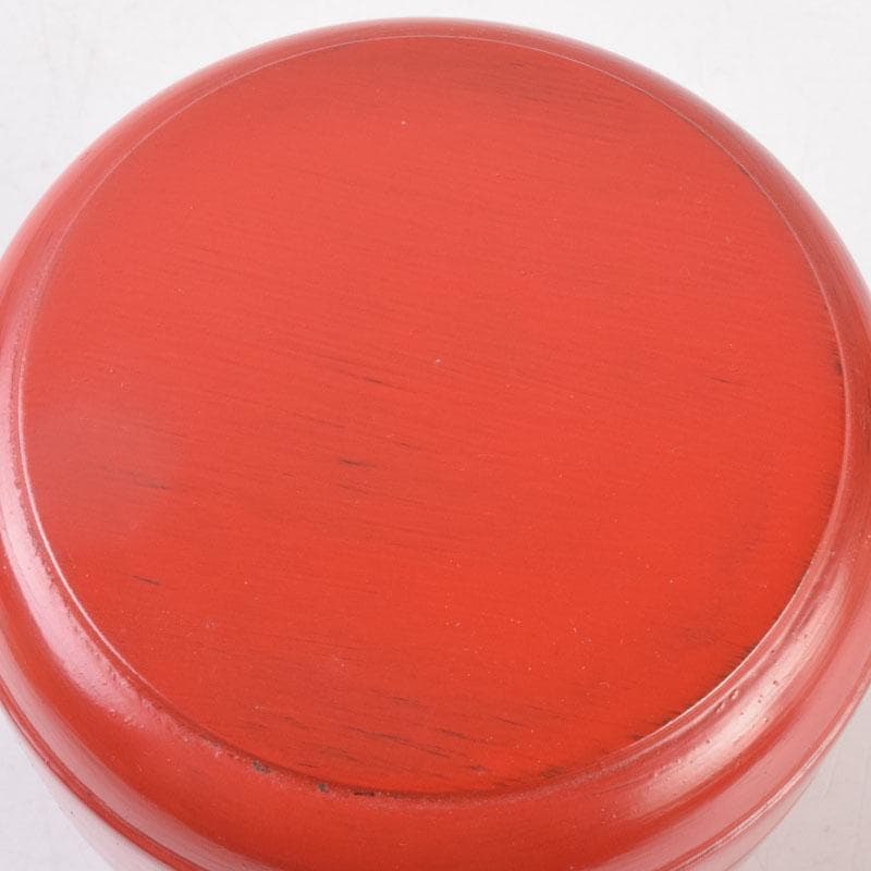 茶道具　根来塗　夏目有彦作　薬壷　書付　識箱　V　8510